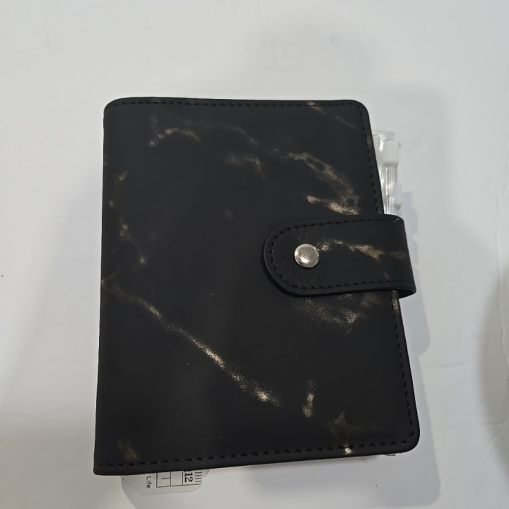 Pocket Budget Planner, Expense Tracker Daily Memo Notes. Black Marble Design New - Picture 11 of 11